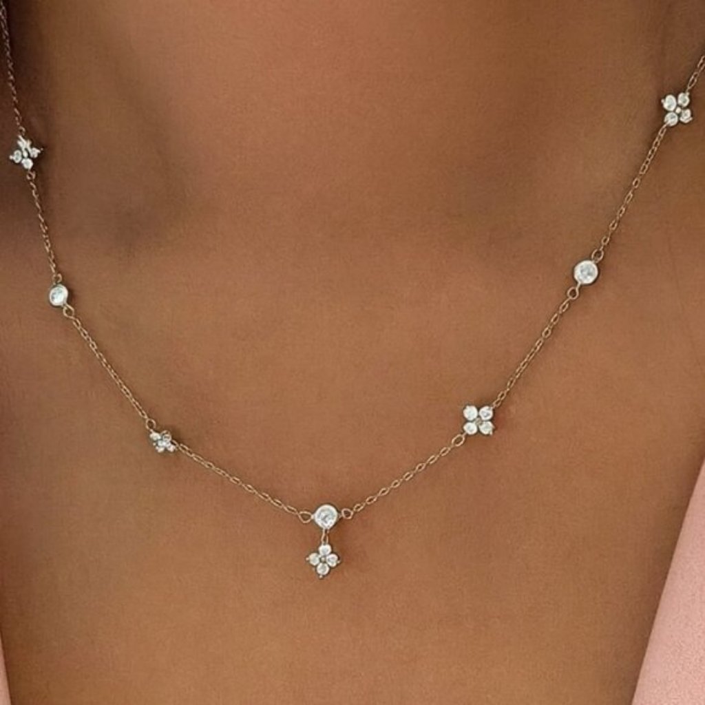 "Josephine" Waterproof Silver Necklace